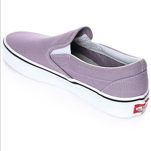 violet slip on vans